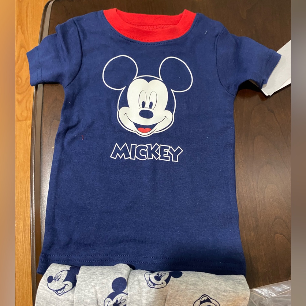 2-Piece Mickey Mouse 100% Snug Fit Cotton Pajamas